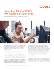 Protecting Microsoft 365 data with NetVault Plus